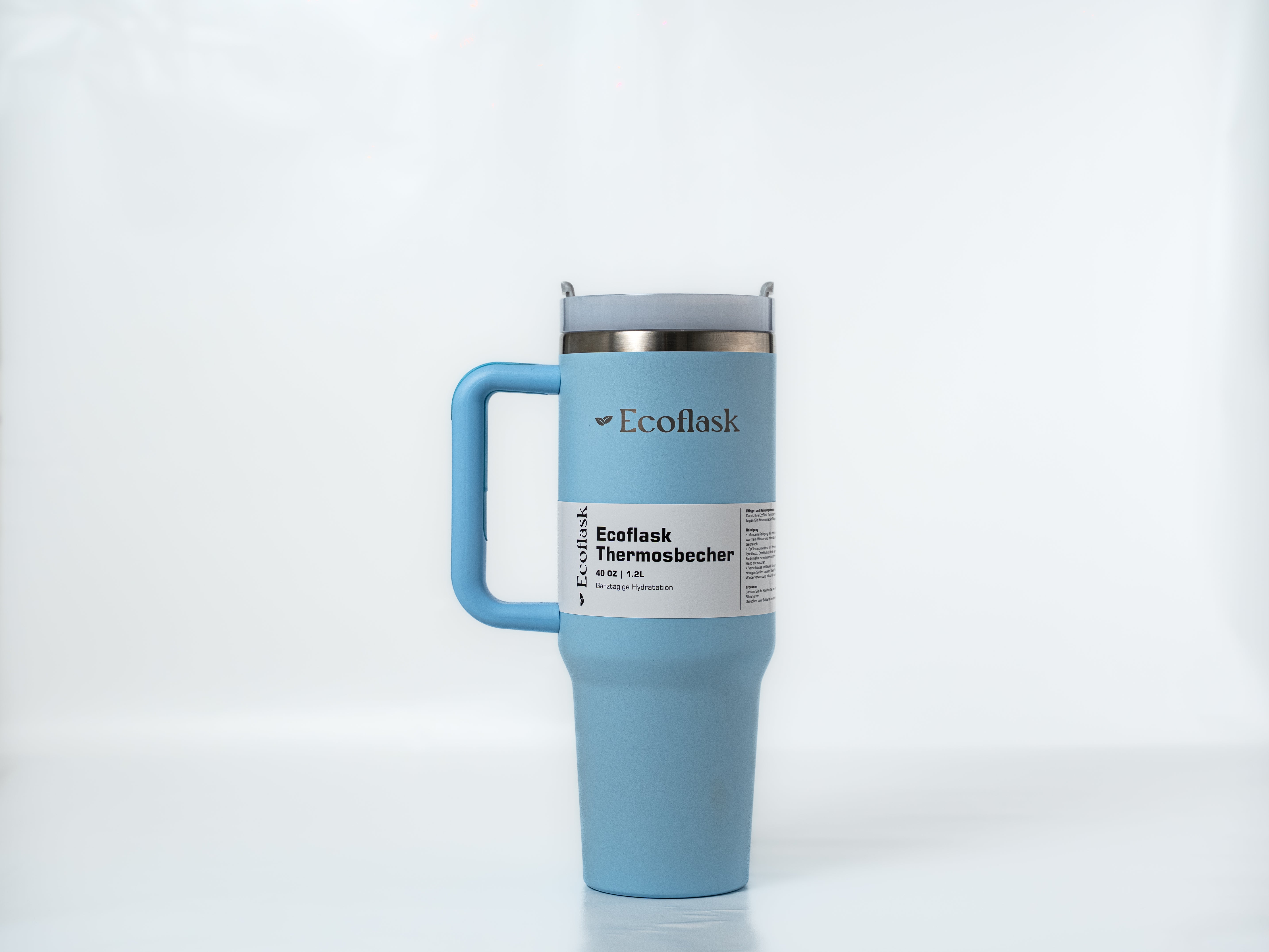 Ecoflask Thermosbecher | 1.2L / 0.8L | Babyblau